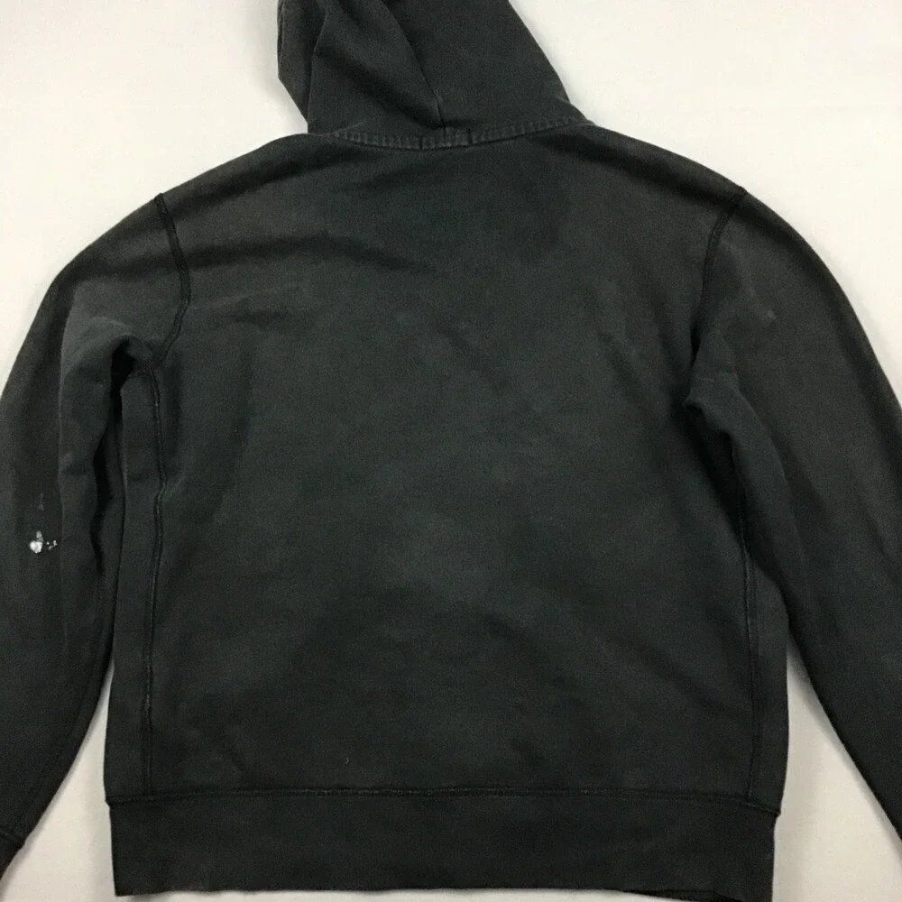 Polo Ralph Lauren Jacket Men Large Black Full Zip Heavy Sweatshirt Red Pony L *